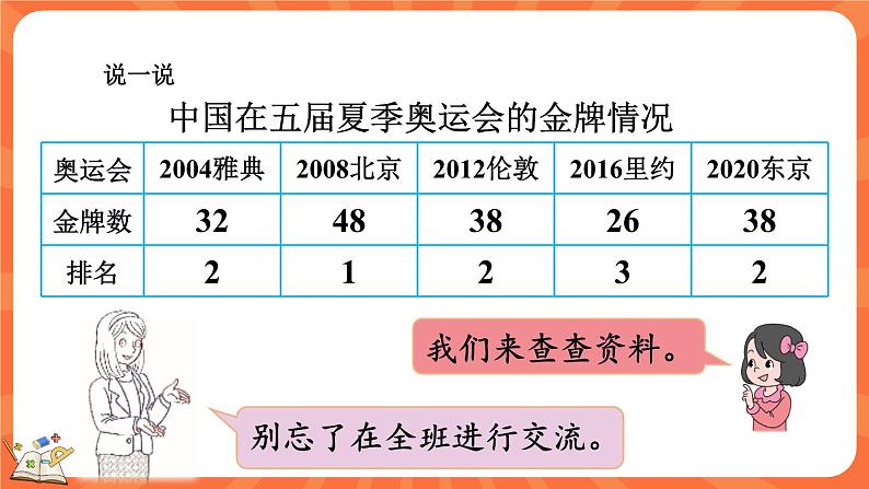 数学好玩.2 奥运中的数学（课件）-2023-2024学年四年级下册数学北师大版第3页