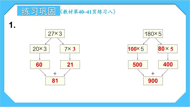 人教版小学数学三下4《练习八》课件第4页