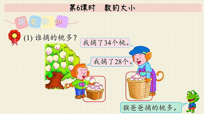 冀教版数学一年级下册 第3单元   第6课时  数的大小  PPT课件第4页