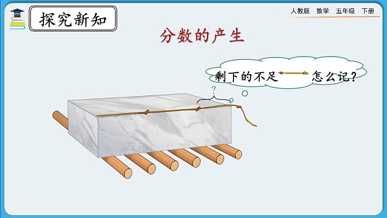 人教版数学五年级下册 4.1.1《分数的产生》PPT课件第4页