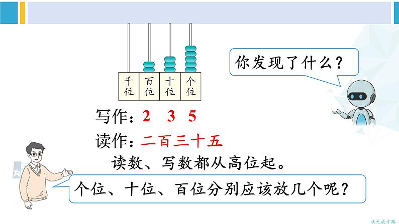 人教版二年级数学下册 7 万以内数的认识 第2课时 1000以内数的认识（2）（教学课件）08