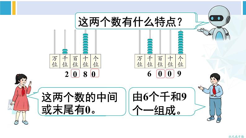 人教版二年级数学下册 7 万以内数的认识 第5课时 10000以内数的读法（教学课件）第8页