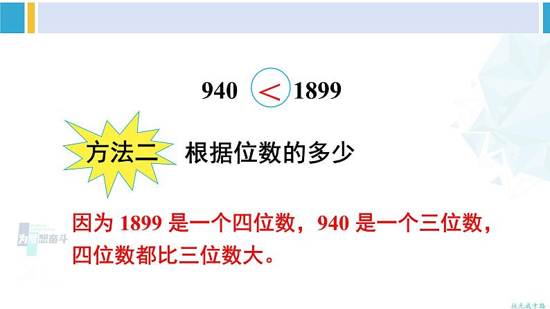 人教版二年级数学下册 7 万以内数的认识 第7课时 10000以内数的大小比较（教学课件）05