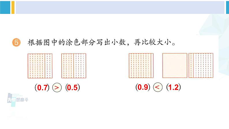 人教版三年级数学下册 7 小数的初步认识 练习十九（教学课件）第6页