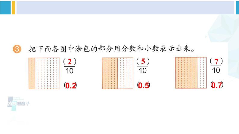 人教版三年级数学下册 7 小数的初步认识 练习十八（教学课件）第4页