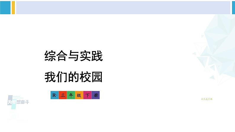 人教版三年级数学下册 8 数学广角——搭配（二）综合与实践 我们的校园（教学课件）第1页