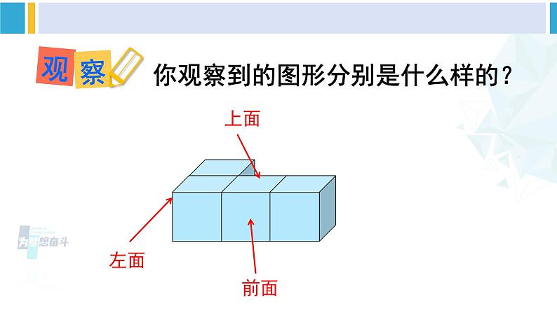 人教版四年级数学下册 2 观察物体（二） 第1课时 观察物体（二）（1）（教学课件）第6页