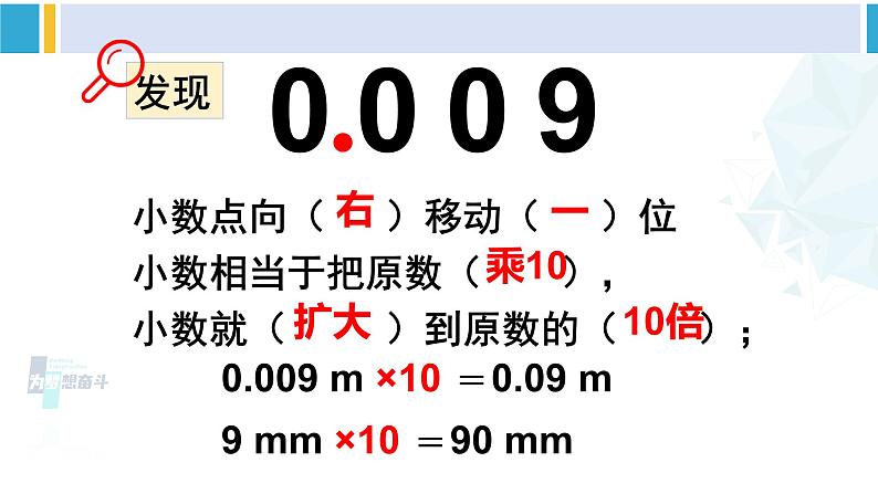 人教版四年级数学下册 4 小数的意义和性质 第1课时 小数点移动引起小数大小变化的规律(1)（教学课件）07