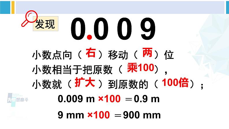 人教版四年级数学下册 4 小数的意义和性质 第1课时 小数点移动引起小数大小变化的规律(1)（教学课件）08