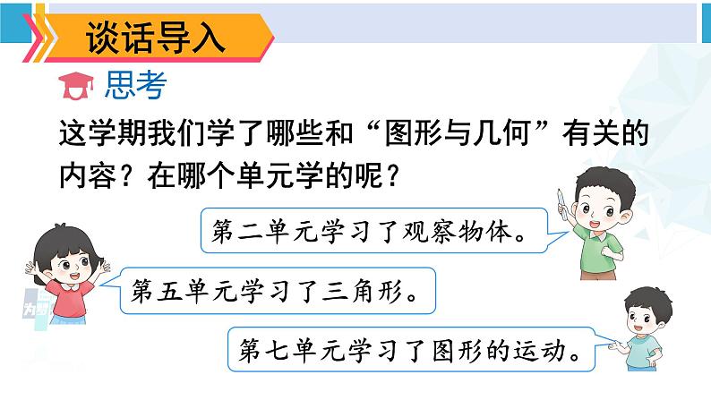 人教版四年级数学下册 10 总复习 第3课时 图形与几何（教学课件）02