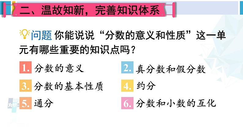 人教版五年级数学下册 9 总复习 第2课时 数与代数（2）（教学课件）第3页