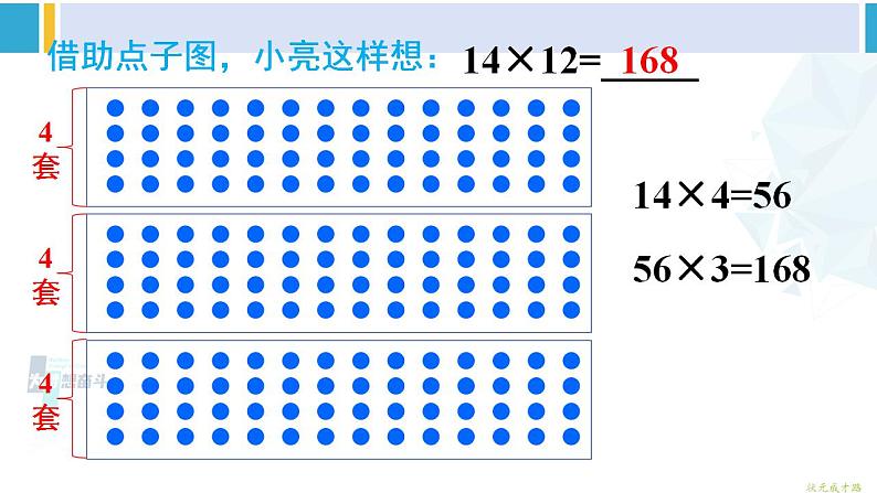 人教版三年级数学下册 4 两位数乘两位数 4.笔算乘法（不进位）（教学课件）第6页