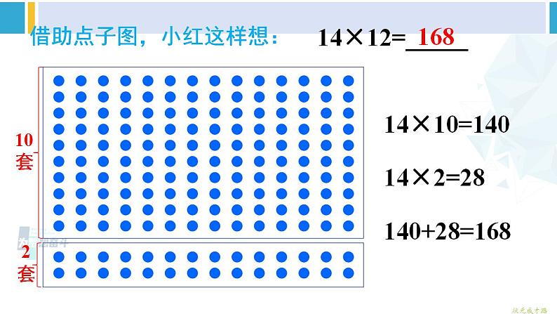 人教版三年级数学下册 4 两位数乘两位数 4.笔算乘法（不进位）（教学课件）第7页