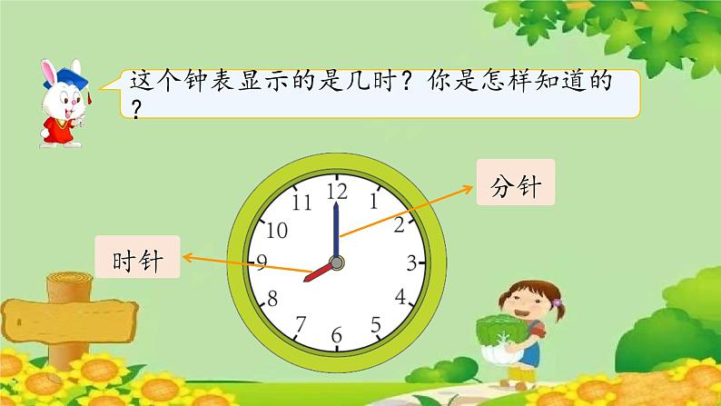 冀教版数学一年级下册 第二单元 认识钟表-第一课时  认识整式 课件第6页