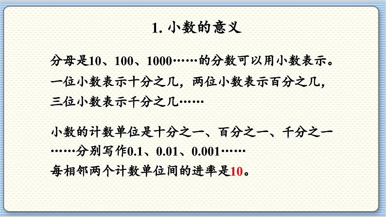 数学北师4（下）总复习  领域一 数与代数（1）课件03