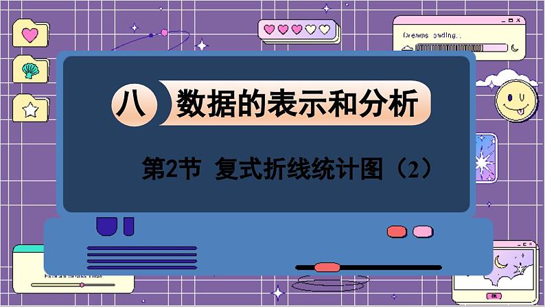 数学北师5（下）第8单元 第2节 复式折线统计图（2）课件01