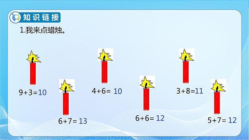 【核心素养】苏教版数学一年级下册-6.1 两位数加一位数（进位）（教学课件）06