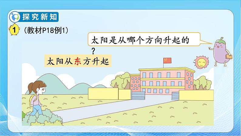 【核心素养】苏教版数学二年级下册-3.1 认识东、南、西、北（教学课件）08