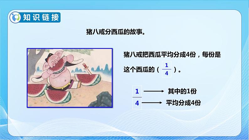 【核心素养】苏教版数学三年级下册-7.1 认识一个整体的几分之一（教学课件）第8页