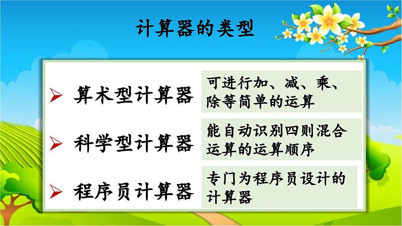 青岛版（六三制） 四年级数学下册 第一单元  泰山古树——计算器-回顾整理课件第7页