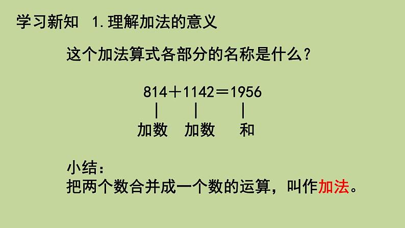 人教版数学四年级下册1.2 加、减法的意义和各部分间的关系 （2）课件05