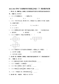 2022-2023学年广东省梅州市大埔县五年级（下）期末数学试卷