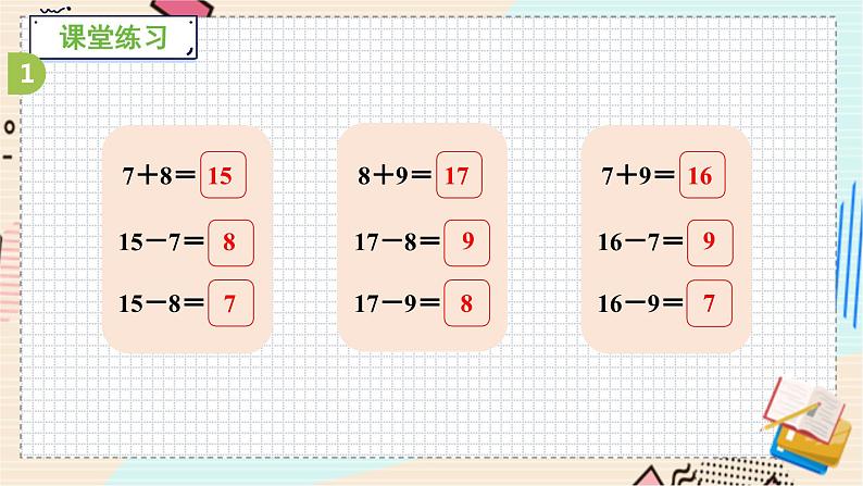 苏教版 数学 一年级 下册 第1单元 第6课时  练习二（2） PPT课件第5页
