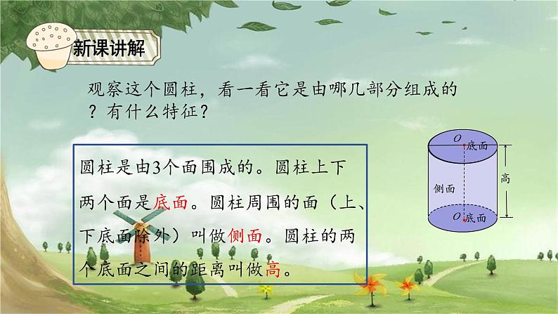 人教版数学六年级下册 3.1圆柱的认识课件05