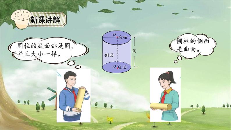 人教版数学六年级下册 3.1圆柱的认识课件06