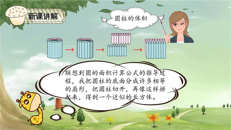 人教版数学六年级下册 3.3圆柱的体积课件第4页