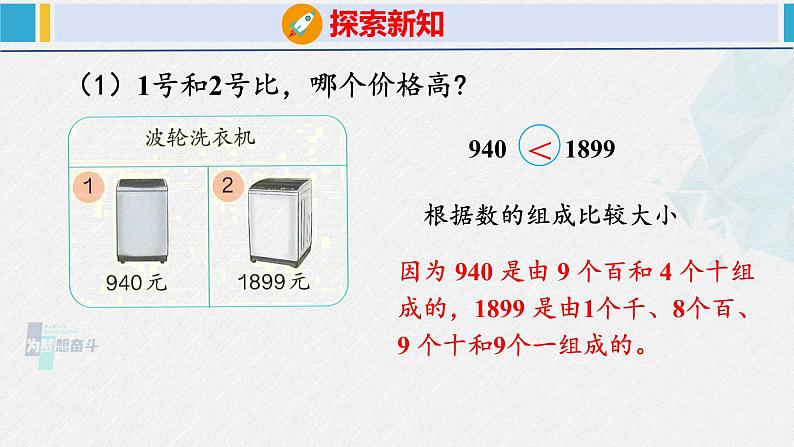 人教版二年级数学下册 第7单元  万以内数的认识 7.3 10000以内数的大小比较（课件）第6页