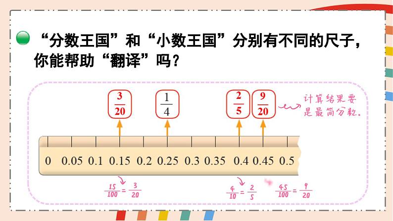 北师大版小学数学五下一单元分数王国与小数王国 课件第7页