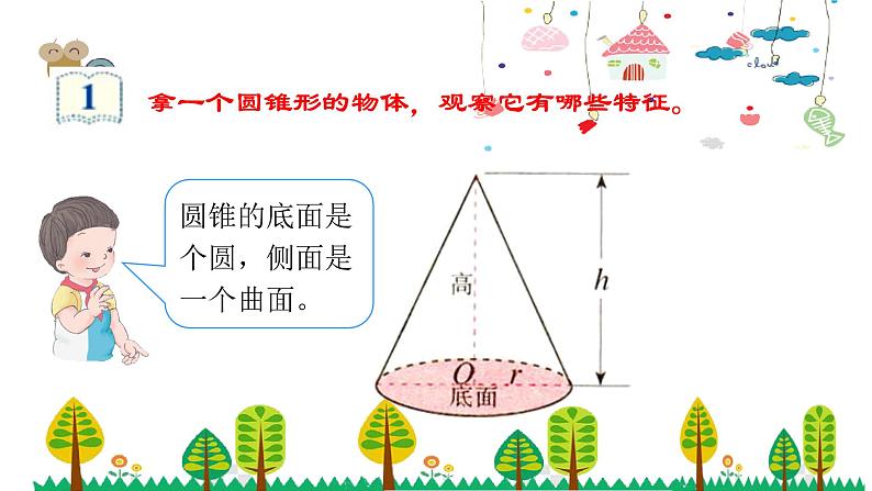 人教版数学六年级下册 3.5圆锥的认识课件04