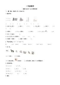 2023-2024学年四川省巴中市巴州区第三小学校西师大版一年级上册期末测试数学试卷（原卷版+解析版）