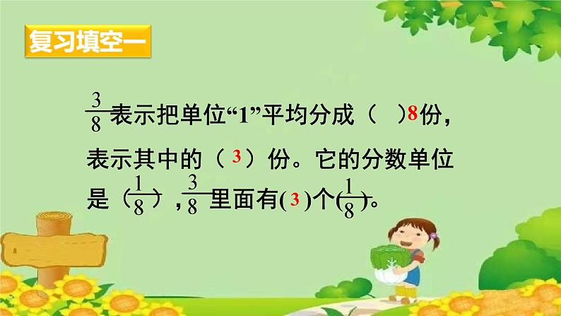 冀教版数学四年级下册 第五单元 分数的意义和性质-第四课时 分数加减法课件第2页