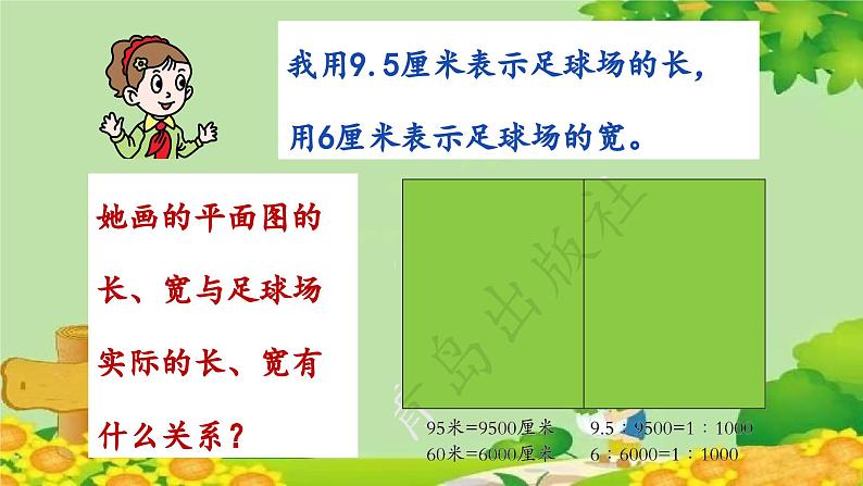 青岛版数学六年级下册 第4单元 快乐足球——比例尺课件第4页