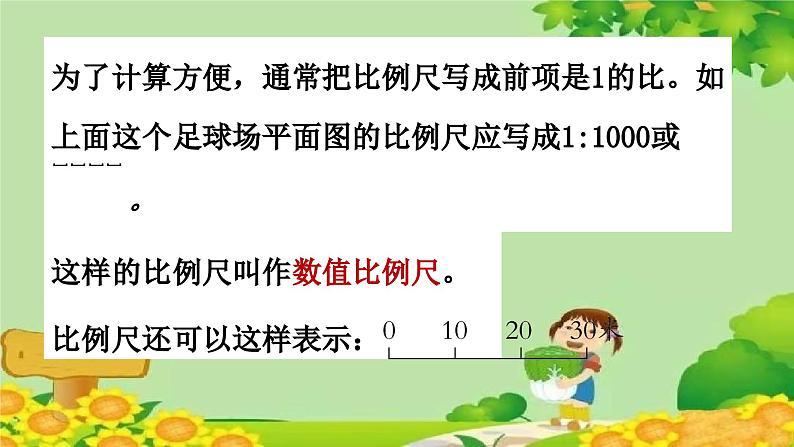 青岛版数学六年级下册 第4单元 快乐足球——比例尺课件第6页