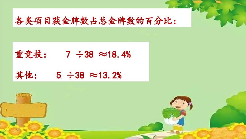 青岛版数学六年级下册 第5单元 奥运奖牌——扇形统计图课件07