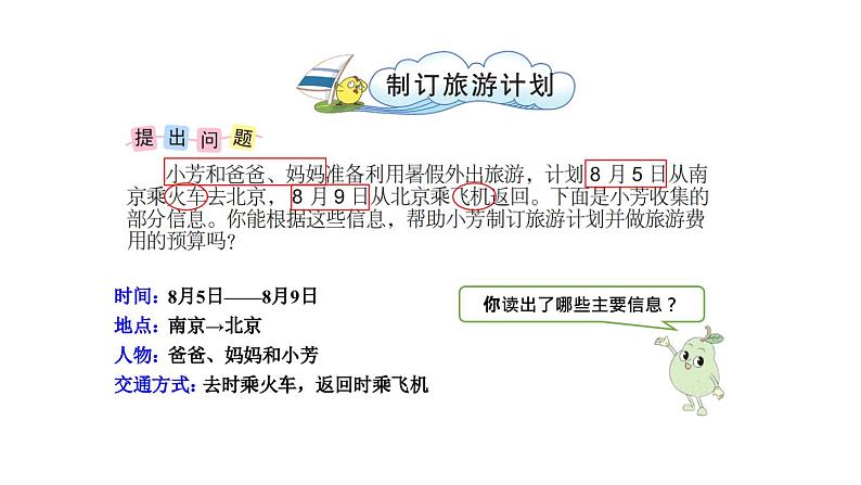 苏教版六年级下册数学第七单元总复习综合与实践《制定旅游计划》课件03