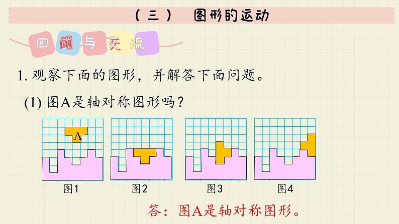 北师大版数学六年级下册 专题二 图形与几何 （三）  图形的运动  PPT课件第3页