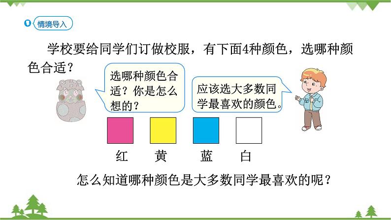 人教版二年级数学下册 1 数据收集整理-第1课时 调查与收集数据课件第2页