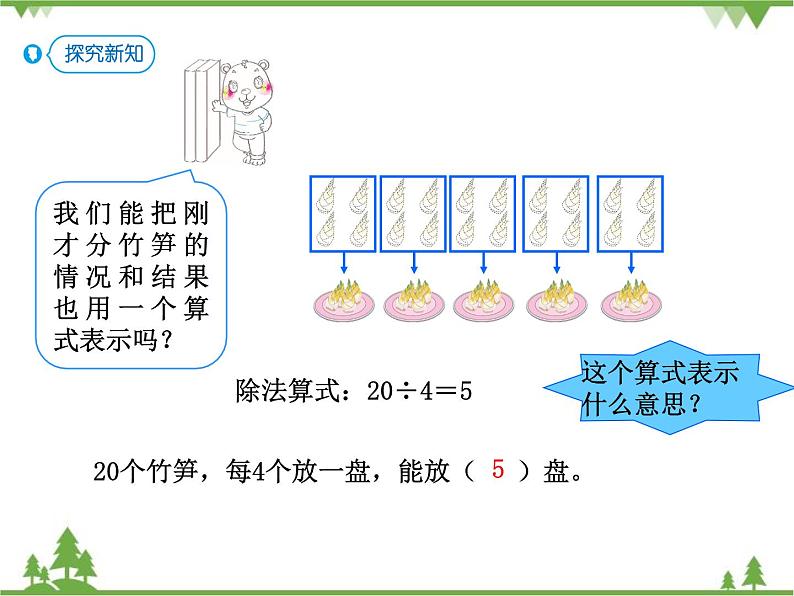 人教版二年级数学下册 2 表内除法（一）-第4课时 除法算式各部分的名称课件第5页