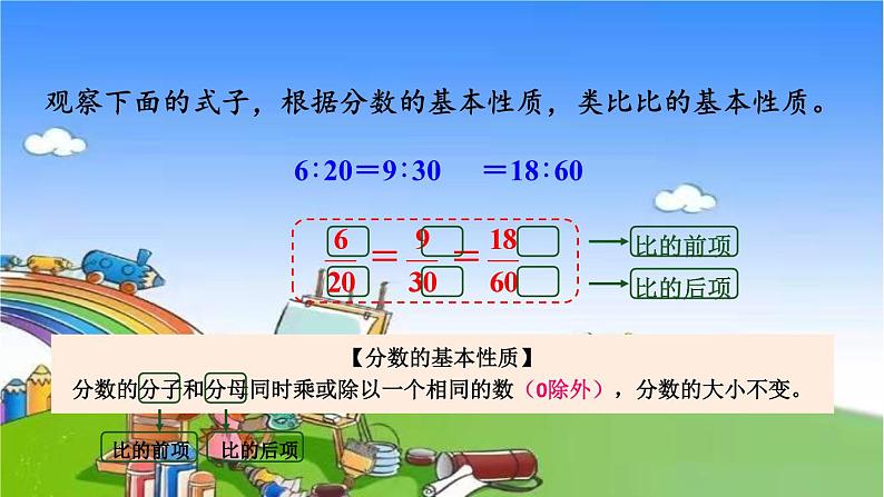 冀教版数学六年级上册 二 比和比例-1.比课件05