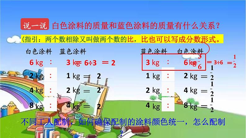 冀教版数学六年级上册 二 比和比例-1.比课件07