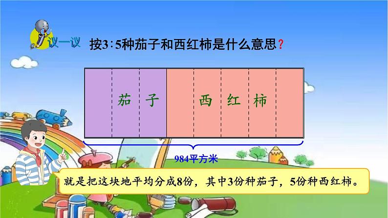 冀教版数学六年级上册 二 比和比例-3.简单应用课件05