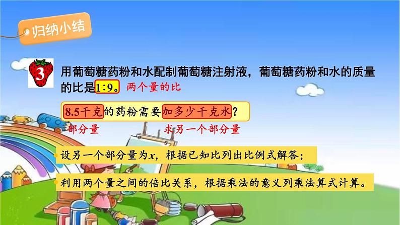 冀教版数学六年级上册 二 比和比例-3.简单应用课件06