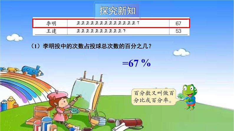 冀教版数学六年级上册 三 百分数-1.认识百分数课件06