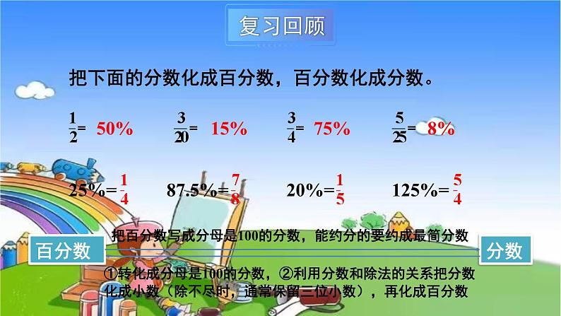 冀教版数学六年级上册 三 百分数-2.求百分数课件03