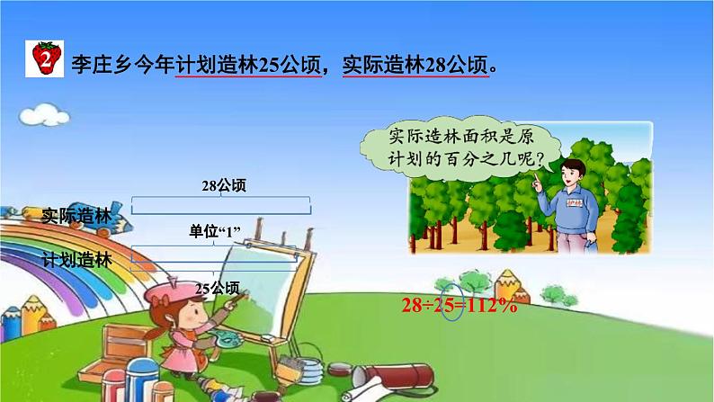 冀教版数学六年级上册 五 百分数的应用-1.一般应用问题课件08