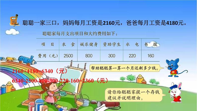 冀教版数学六年级上册 五 百分数的应用-6.综合与实践 学会理财课件05